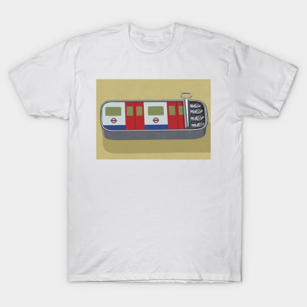 Sardines Train T-Shirt by John Holcroft